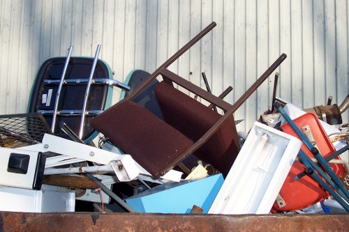Safety measures during construction waste removal in Colindale